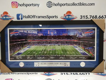 BUFFALO BILLS FINAL GAME 1/4/2026 THE HIGHLAND MINT FRAMED 16X32 LIMITED TO 99!