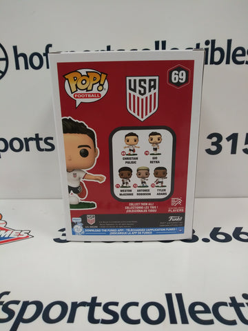 CHRISTIAN PULISIC USA SOCCER FUNKO POP FOOTBALL #69!