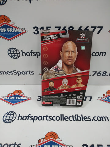 THE ROCK FINAL BOSS WWE MATTEL MAIN EVENT SERIES ACTION FIGURE!