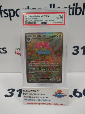 2023 POKEMON 151 VENUSAUR EX SIR #198 PSA 8!