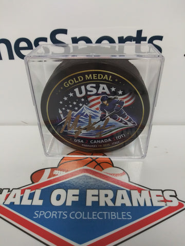 MEGAN KELLER USA HOCKEY SIGNED PUCK JSA WIT