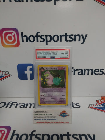 2000 POKEMON TEAM ROCKET DARK SLOWBRO HOLO #12 PSA 8!