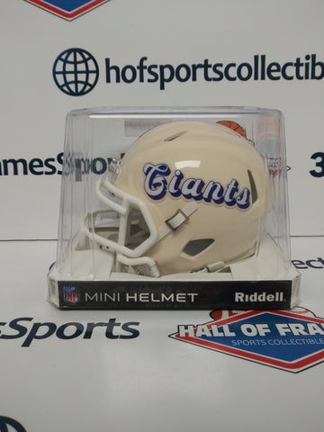 NEW YORK GIANTS RETRO RIDDELL MINI HELMET!