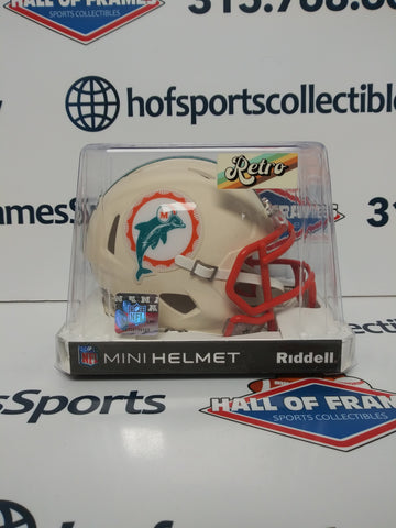 MIAMI DOLPHINS RETRO RIDDELL MINI HELMET!