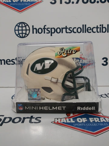 NEW YORK JETS RETRO RIDDELL MINI HELMET!