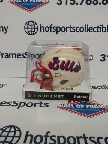BUFFALO BILLS RETRO RIDDELL MINI HELMET!