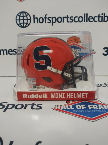 SYRACUSE UNIVERSITY ORANGE FOOTBALL RIDDELL MINI HELMET!