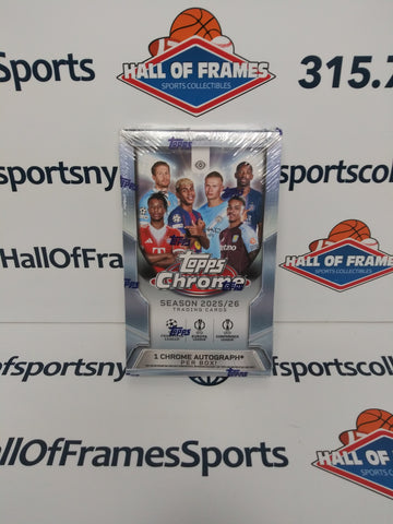 2025/26 TOPPS CHROME UEFA CLUB COMPETITIONS HOBBY BOX!