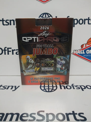 2026 LEAF OPTICHROME FOOTBALL JUMBO BOX!