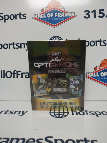 2026 LEAF OPTICHROME FOOTBALL HOBBY BOX!