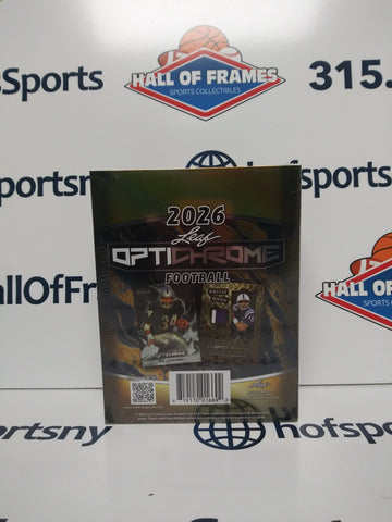 2026 LEAF OPTICHROME FOOTBALL HOBBY BOX!