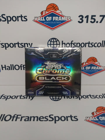2026 TOPPS CHROME BLACK BASEBALL HOBBY BOX!