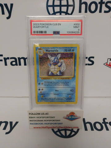 2023 POKEMON CLB WARTORTLE HOLO 002 PSA 9!