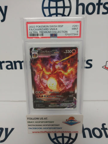 2022 POKEMON SWORD SHIELD UPC CHARIZARD VMAX SWSH261 PSA 9!