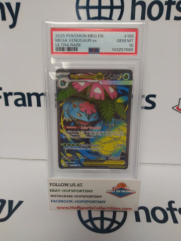 2025 POKEMON MEGA EVOLUTION MEGA VENUSAUR EX ULTRA RARE #155 PSA 10!