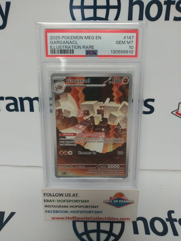 2025 POKEMON MEGA EVOLUTION GARGANACL IR #147 PSA 10!