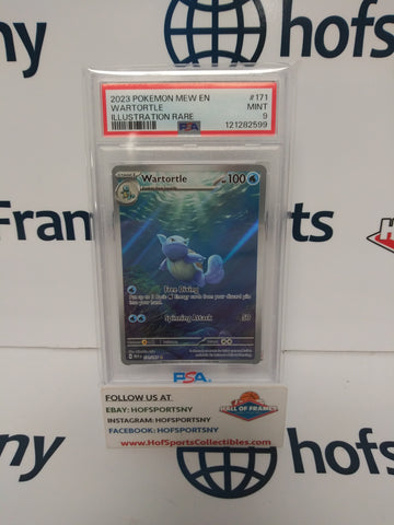 2023 POKEMON SCARLET VIOLET 151 WARTORTLE #171 PSA 9!