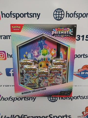 2025 POKEMON SCARLET & VIOLET PRISMATIC EVOLUTIONS BINDER COLLECTION!