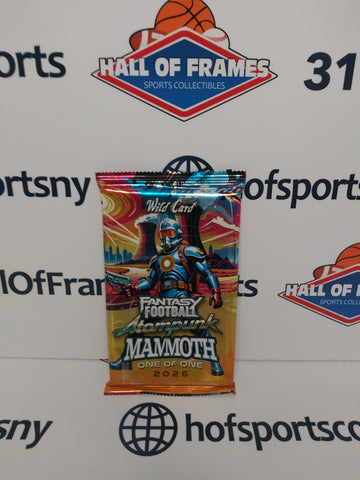 2026 WILD CARD FANTASY FOOTBALL ATOMPUNK MAMMOTH 1/1 PACK!