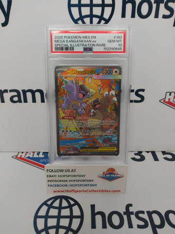 2025 POKEMON MEGA EVOLUTION MEGA KANGASKHAN EX SIR #182 PSA 10!