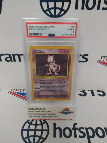 1999 POKEMON MEWTWO HOLO #10 PSA 4!