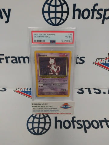 1999 POKEMON MEWTWO HOLO #10 PSA 4!
