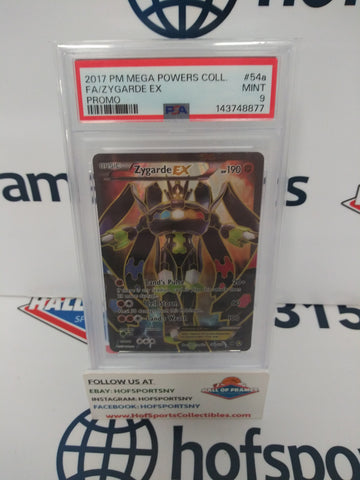 2017 POKEMON MEGA POWERS COLLECTION ZYGARDE EX PROMO #54A PSA 9!