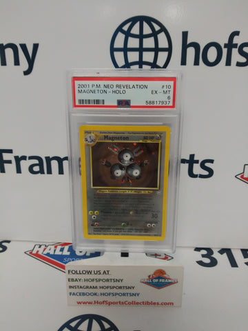 2001 POKEMON NEO REVELATION MAGNETON HOLO #10 PSA 6!