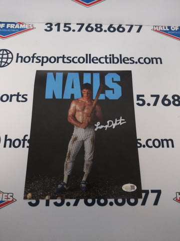 LENNY DYKSTRA SIGNED PHILLIES / METS REPLICA NAILS POSTER 8X10 - JSA COA