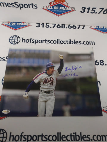 LENNY DYKSTRA METS WALK OFF HR SIGNED 11X14 INSCRIBED- JSA COA