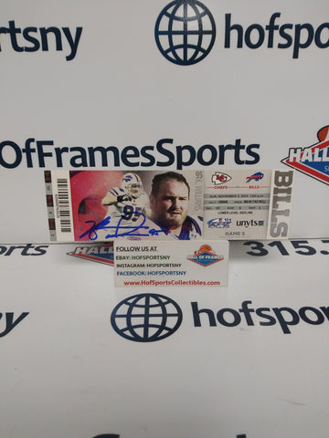 KYLE WILLIAMS BUFFALO BILLS SIGNED GAME DAY TICKET VS CHIEFS 11/3/13 BECKETT COA