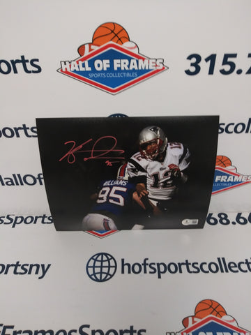 KYLE WILLIAMS BUFFALO BILLS SIGNED SPOTLIGHT SACKING BRADY RED INK 8X10 BECKETT COA