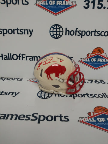 KYLE WILLIAMS BUFFALO BILLS SIGNED RETRO MINI HELMET BECKETT COA