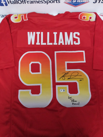 KYLE WILLIAMS BILLS Signed 2018 PRO BOWL Custom Jersey "6x Pro Bowl" BECKETT