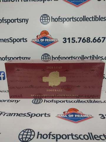 2026 LEAF SPECTACULAR FOOTBALL HOBBY BOX!