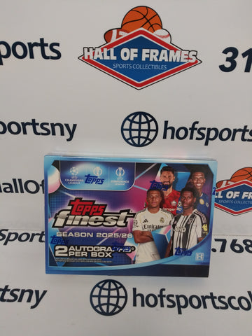 2025/26 TOPPS FINEST UEFA SOCCER HOBBY BOX!
