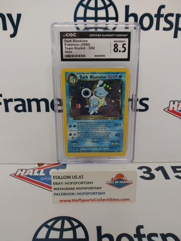 2000 POKEMON TEAM ROCKET DARK BLASTOISE HOLO 3/82 CGC 8.5!