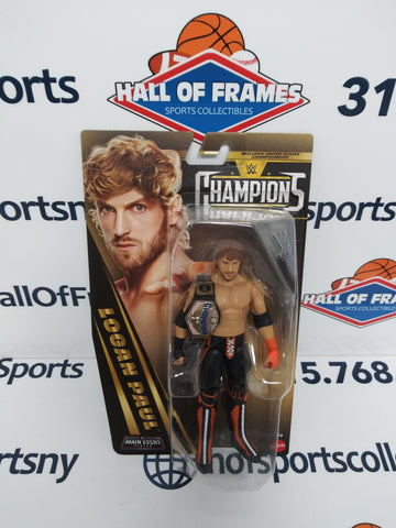 LOGAN PAUL WWE MATTEL MAIN EVENT SERIES CHAMPIONS ACTION FIGURE WITH BELT!
