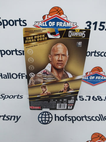THE ROCK WWE MATTEL MAIN EVENT SERIES CHAMPIONS ACTION FIGURE WITH BELT!