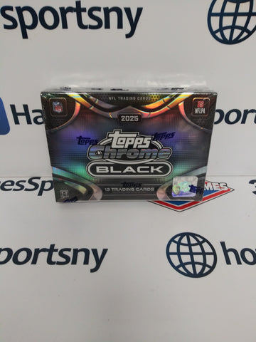 2025 TOPPS CHROME BLACK FOOTBALL HOBBY BOX!
