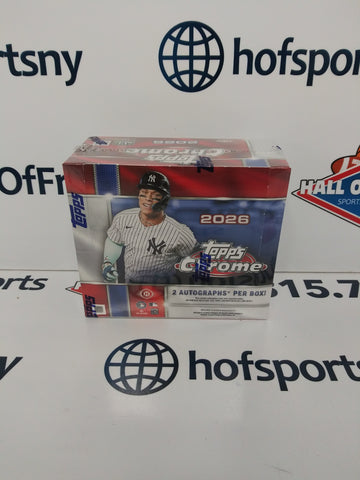 2026 TOPPS CHROME BASEBALL JUMBO BOX!