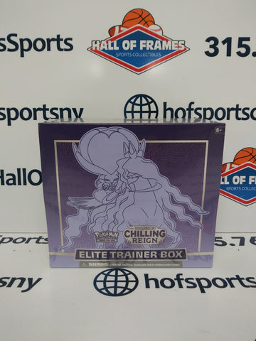 2021 POKEMON SWORD & SHIELD CHILLING REIGN SHADOW RIDER CALYREX ELITE TRAINER BOX ETB!