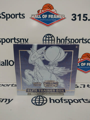 2021 POKEMON SWORD & SHIELD CHILLING REIGN ICE RIDER CALYREX ELITE TRAINER BOX ETB!