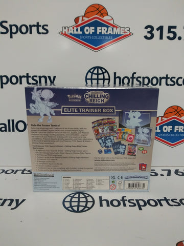2021 POKEMON SWORD & SHIELD CHILLING REIGN ICE RIDER CALYREX ELITE TRAINER BOX ETB!