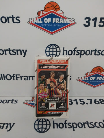 2025/26 PANINI CONTENDERS EUROLEAGUE BASKETBALL SEALED HOBBY BOX!