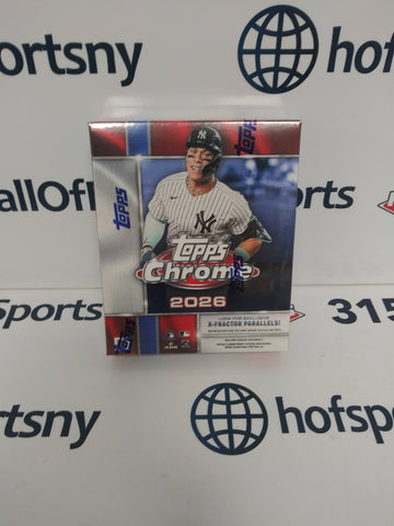 2026 TOPPS CHROME BASEBALL SEALED MEGA BOX!