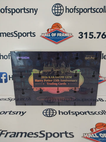 2026 KAKAWOW GEM HARRY POTTER 25TH ANNIVERSARY HOBBY BOX SEALED!