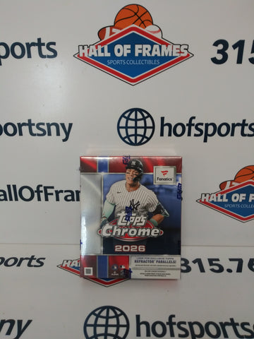 2026 TOPPS CHROME BASEBALL FANATICS EXCLUSIVE MEGA BOX SEALED!