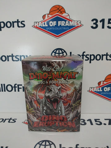 2026 WILD CARD FOOTBALL DINO-MIGHT DINO ERUPTION HOBBY BOX SEALED!