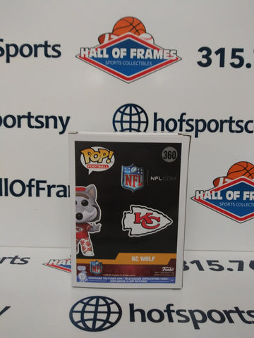 KC WOLF KANSAS CITY CHIEFS NFL FUNKO POP #360!
